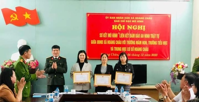 Xã Hoàng Châu (huyện Cát Hải) với mô hình “Liên kết bảo đảm ANTT giữa UBND xã và các trường học”